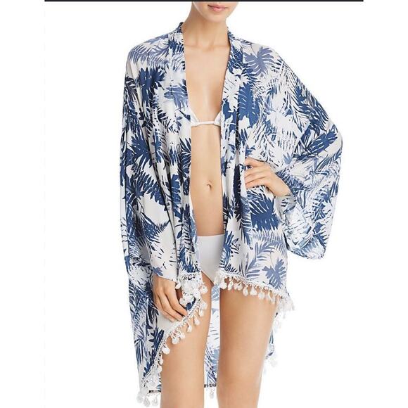 Surf Gypsy Other - Surf Gypsy 286256 Women Printed Tassel Trim Cover Up, Size Large